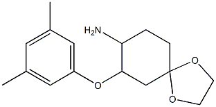 7-(3,5-dimethylphenoxy)-1,4-dioxaspiro[4.5]dec-8-ylamine Struktur