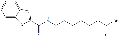 7-[(1-benzofuran-2-ylcarbonyl)amino]heptanoic acid Struktur