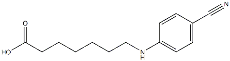 7-[(4-cyanophenyl)amino]heptanoic acid Struktur