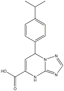 7-[4-(propan-2-yl)phenyl]-4H,7H-[1,2,4]triazolo[1,5-a]pyrimidine-5-carboxylic acid Struktur