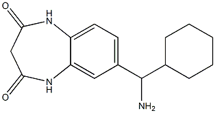 7-[amino(cyclohexyl)methyl]-2,3,4,5-tetrahydro-1H-1,5-benzodiazepine-2,4-dione Struktur