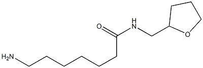 7-amino-N-(tetrahydrofuran-2-ylmethyl)heptanamide Struktur