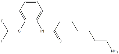 7-amino-N-{2-[(difluoromethyl)sulfanyl]phenyl}heptanamide Struktur