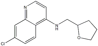 7-chloro-N-(oxolan-2-ylmethyl)quinolin-4-amine Struktur