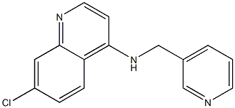 7-chloro-N-(pyridin-3-ylmethyl)quinolin-4-amine Struktur