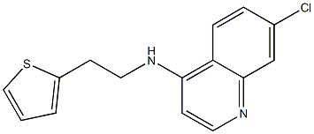 7-chloro-N-[2-(thiophen-2-yl)ethyl]quinolin-4-amine Struktur