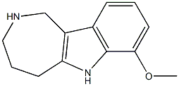 7-methoxy-1H,2H,3H,4H,5H,6H-azepino[4,3-b]indole Struktur