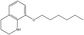 8-(hexyloxy)-1,2,3,4-tetrahydroquinoline Struktur