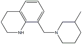 8-[(3-methylpiperidin-1-yl)methyl]-1,2,3,4-tetrahydroquinoline Struktur