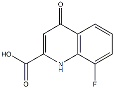 8-fluoro-4-oxo-1,4-dihydroquinoline-2-carboxylic acid Struktur