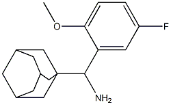 adamantan-1-yl(5-fluoro-2-methoxyphenyl)methanamine Struktur