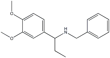 benzyl[1-(3,4-dimethoxyphenyl)propyl]amine Struktur