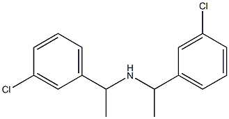 bis[1-(3-chlorophenyl)ethyl]amine Struktur