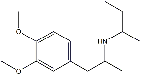 butan-2-yl[1-(3,4-dimethoxyphenyl)propan-2-yl]amine Struktur