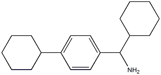 cyclohexyl(4-cyclohexylphenyl)methanamine Struktur