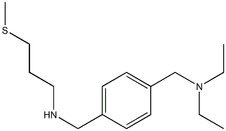 diethyl({[4-({[3-(methylsulfanyl)propyl]amino}methyl)phenyl]methyl})amine Struktur