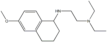 diethyl({2-[(6-methoxy-1,2,3,4-tetrahydronaphthalen-1-yl)amino]ethyl})amine Struktur