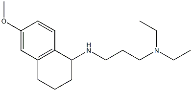 diethyl({3-[(6-methoxy-1,2,3,4-tetrahydronaphthalen-1-yl)amino]propyl})amine Struktur