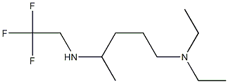 diethyl({4-[(2,2,2-trifluoroethyl)amino]pentyl})amine Struktur