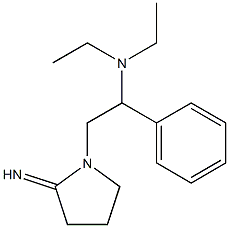 diethyl[2-(2-iminopyrrolidin-1-yl)-1-phenylethyl]amine Struktur