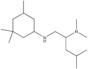 dimethyl({4-methyl-1-[(3,3,5-trimethylcyclohexyl)amino]pentan-2-yl})amine Struktur