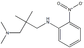 dimethyl(2-methyl-2-{[(2-nitrophenyl)amino]methyl}propyl)amine Struktur