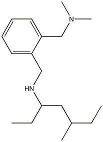 dimethyl[(2-{[(5-methylheptan-3-yl)amino]methyl}phenyl)methyl]amine Struktur