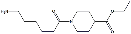 ethyl 1-(6-aminohexanoyl)piperidine-4-carboxylate Struktur