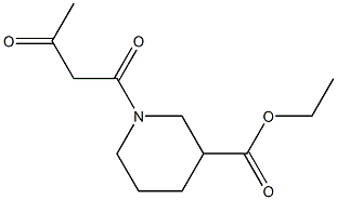 ethyl 1-acetoacetylpiperidine-3-carboxylate Struktur