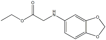 ethyl 2-(2H-1,3-benzodioxol-5-ylamino)acetate Struktur