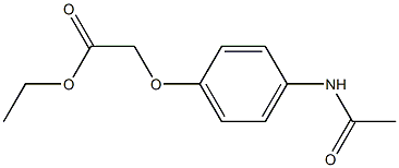 ethyl 2-(4-acetamidophenoxy)acetate Struktur