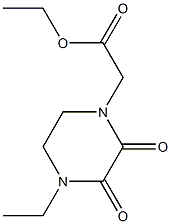 ethyl 2-(4-ethyl-2,3-dioxopiperazin-1-yl)acetate Struktur