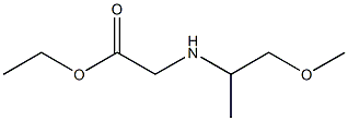 ethyl 2-[(1-methoxypropan-2-yl)amino]acetate Struktur