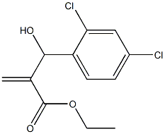 ethyl 2-[(2,4-dichlorophenyl)(hydroxy)methyl]prop-2-enoate Struktur