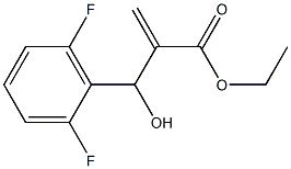 ethyl 2-[(2,6-difluorophenyl)(hydroxy)methyl]prop-2-enoate Struktur