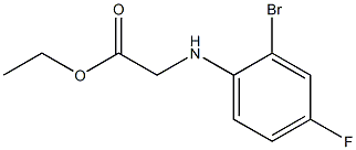 ethyl 2-[(2-bromo-4-fluorophenyl)amino]acetate Struktur