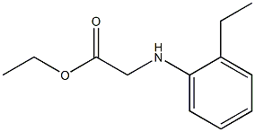 ethyl 2-[(2-ethylphenyl)amino]acetate Struktur