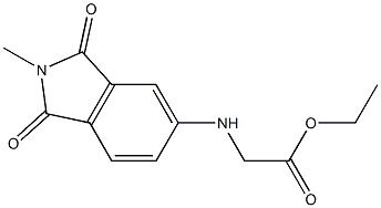 ethyl 2-[(2-methyl-1,3-dioxo-2,3-dihydro-1H-isoindol-5-yl)amino]acetate Struktur