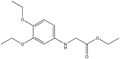 ethyl 2-[(3,4-diethoxyphenyl)amino]acetate Struktur