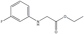 ethyl 2-[(3-fluorophenyl)amino]acetate Struktur