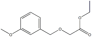 ethyl 2-[(3-methoxyphenyl)methoxy]acetate Struktur