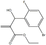 ethyl 2-[(5-bromo-2-fluorophenyl)(hydroxy)methyl]prop-2-enoate Struktur