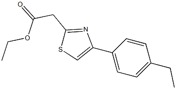 ethyl 2-[4-(4-ethylphenyl)-1,3-thiazol-2-yl]acetate Struktur