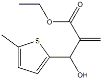 ethyl 2-[hydroxy(5-methylthiophen-2-yl)methyl]prop-2-enoate Struktur