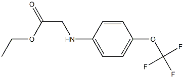 ethyl 2-{[4-(trifluoromethoxy)phenyl]amino}acetate Struktur