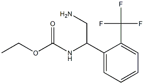 ethyl 2-amino-1-[2-(trifluoromethyl)phenyl]ethylcarbamate Struktur