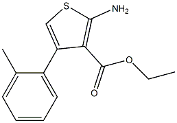 ethyl 2-amino-4-(2-methylphenyl)thiophene-3-carboxylate Struktur