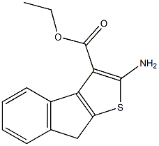 ethyl 2-amino-8H-indeno[2,1-b]thiophene-3-carboxylate Struktur