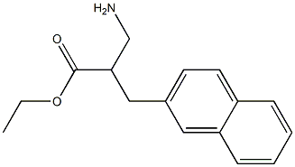 ethyl 3-amino-2-(naphthalen-2-ylmethyl)propanoate Struktur