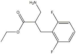 ethyl 3-amino-2-[(2,6-difluorophenyl)methyl]propanoate Struktur